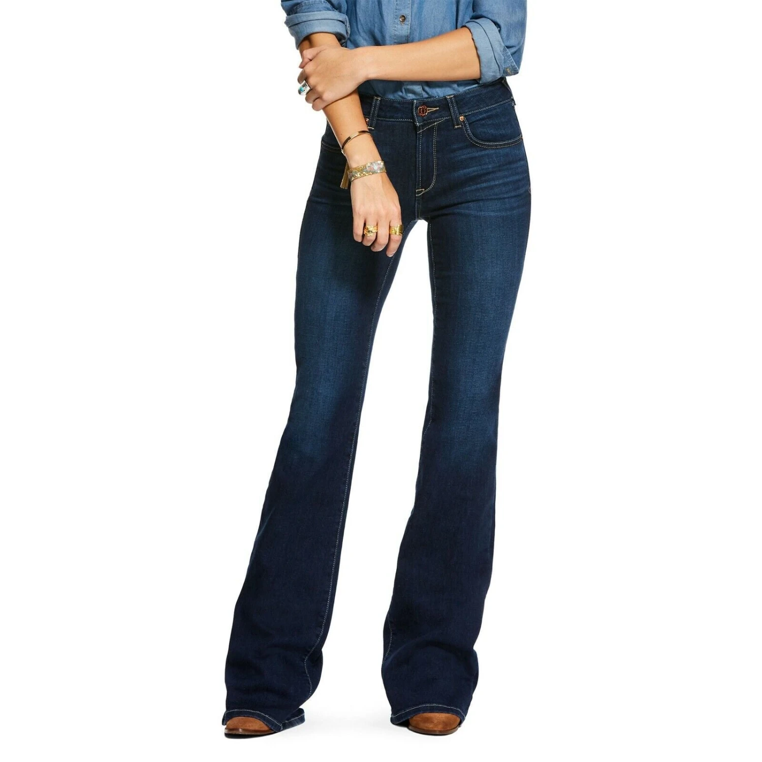 Ariat® Ladies Ultra Stretch Perfect Rise Katie Flare Jeans 10027692 - Image 2