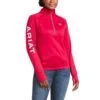 Ariat Ladies TEK Team Half Zip Persian Red Sweatshirt 10037537