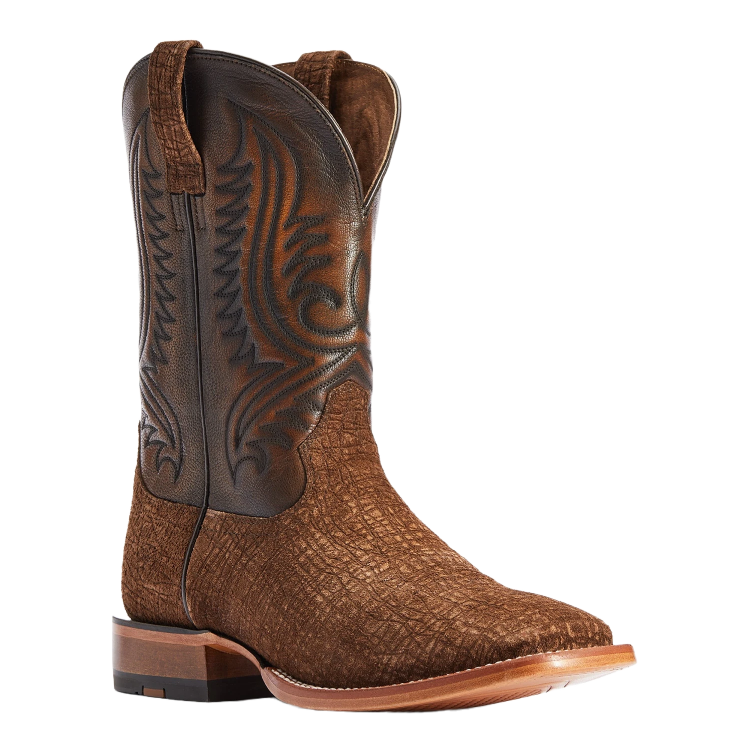 Ariat® Men's Circuit Paxton Tan Hippo Print Square Toe Boots 10042407