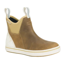 XTRATUF Ladies 6" Tan Leather Ankle Deck Waterproof Boots XWAL-901