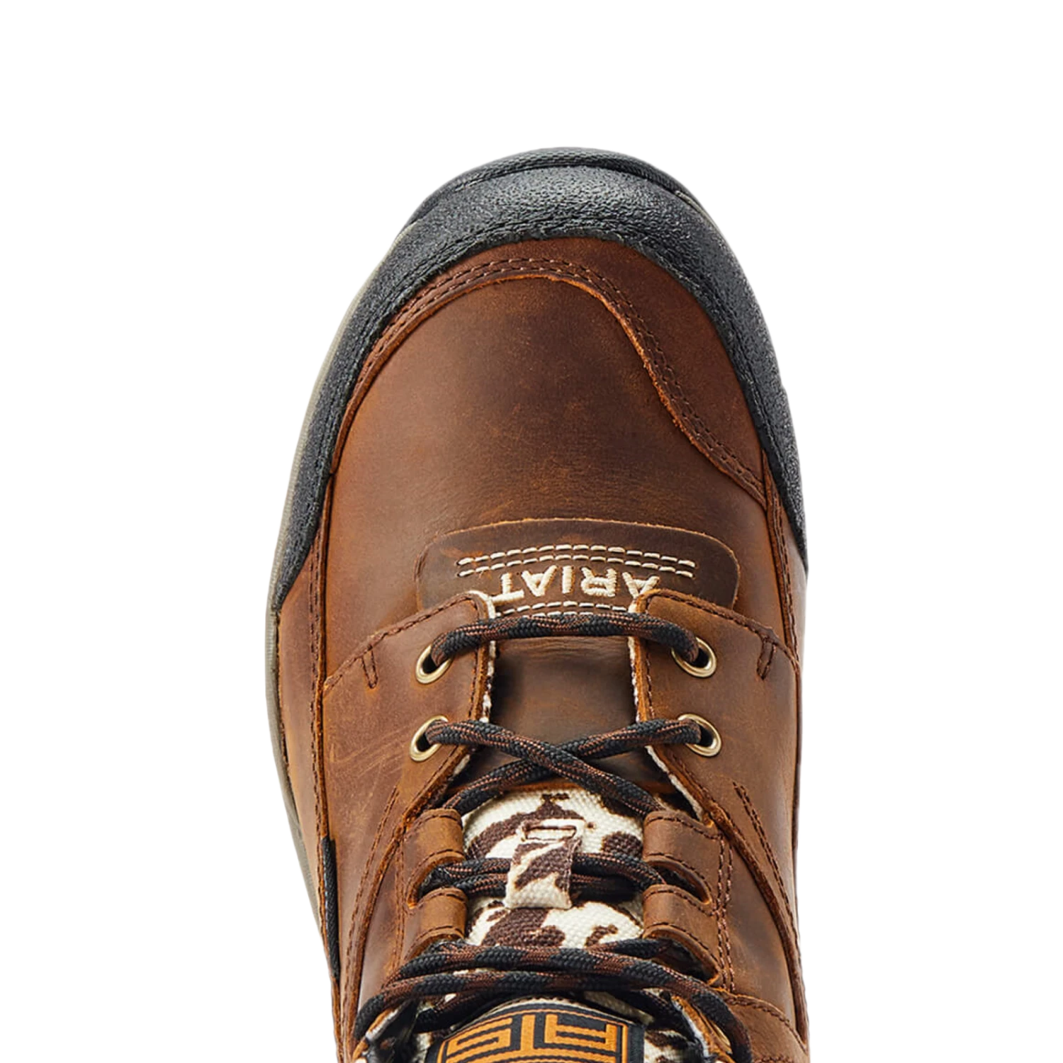 Ariat® Ladies Terrain H2O Distressed Brown & Speckled Cow Print Boots 10044538 - Image 2