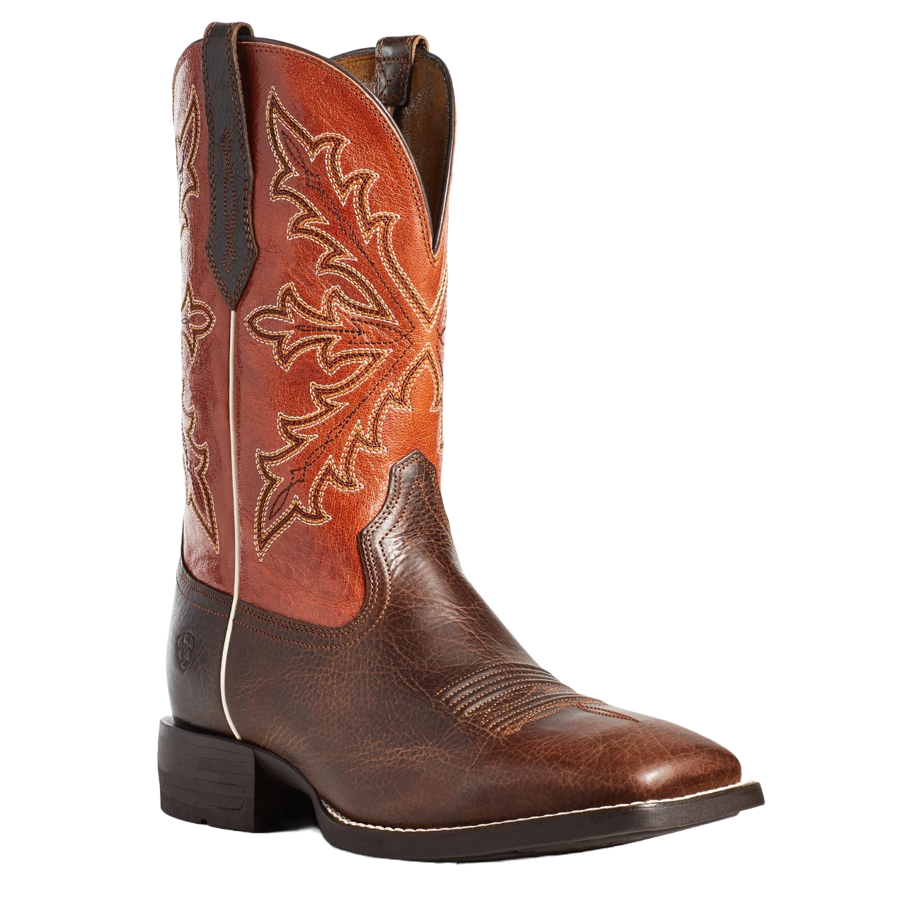 Ariat Men's Qualifier Wicker & Orange Boom Boots 10035900