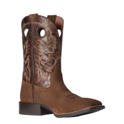 Ariat Men's Sport Buckout Rough Ginger Rusted Iron Boots 10038502