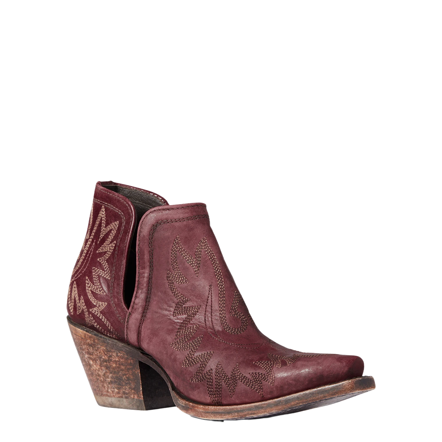 Ariat® Ladies Dixon Weathered Red Western Booties 10038343