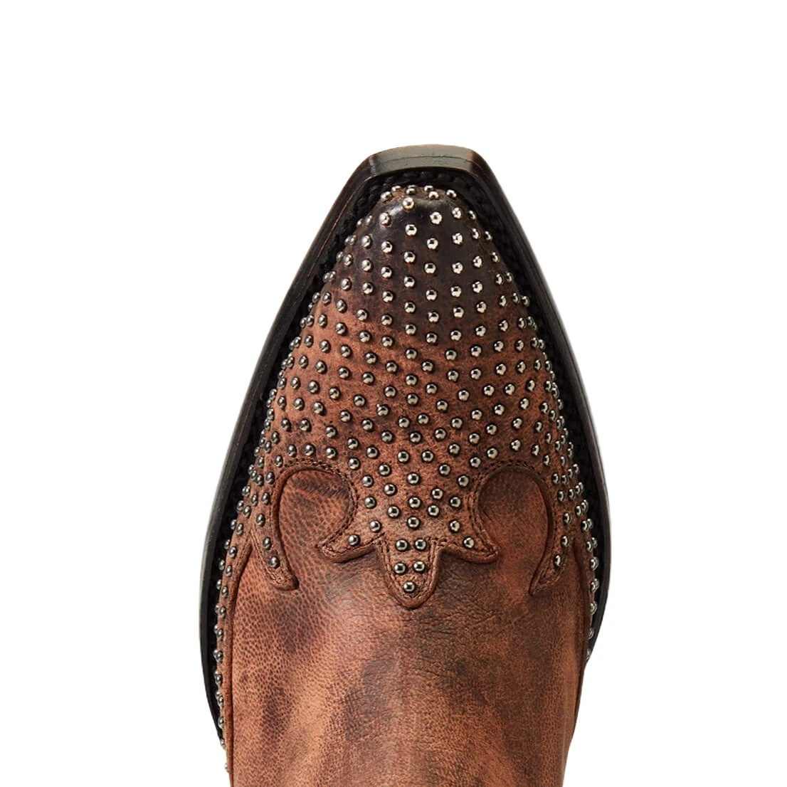 Ariat Ladies Dixon Chocolate Wingtip Western Booties 10038306 - Image 2