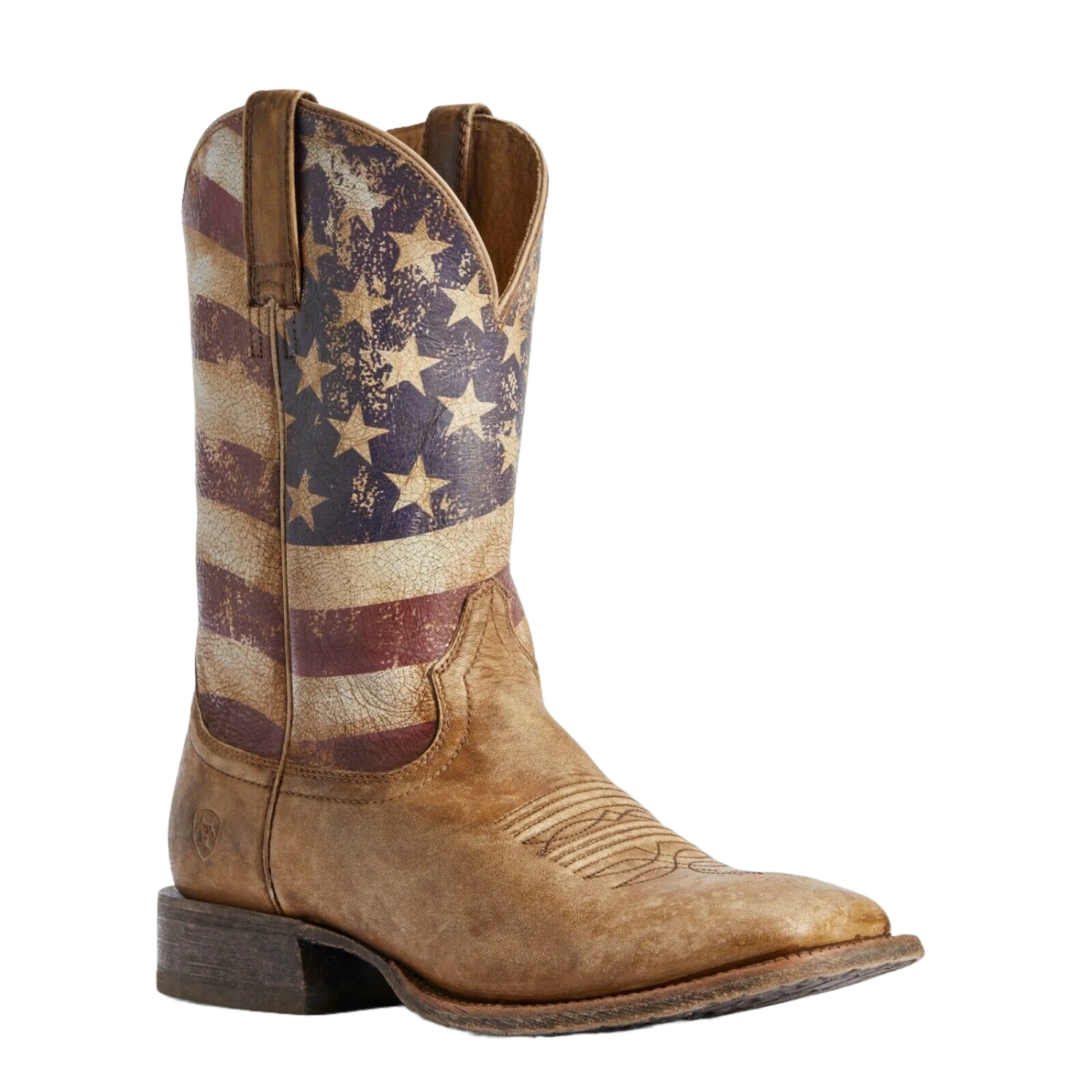 Ariat® Men's Distressed Brown And Flag Circuit Proud Boots 10031513
