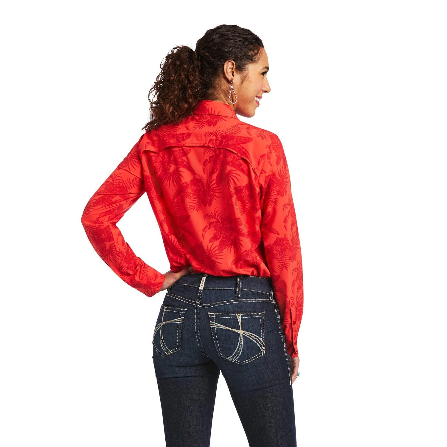 Ariat® Women's VentTEK™ Stretch Island Shadow Floral Print Shirt 10040584 - Image 4