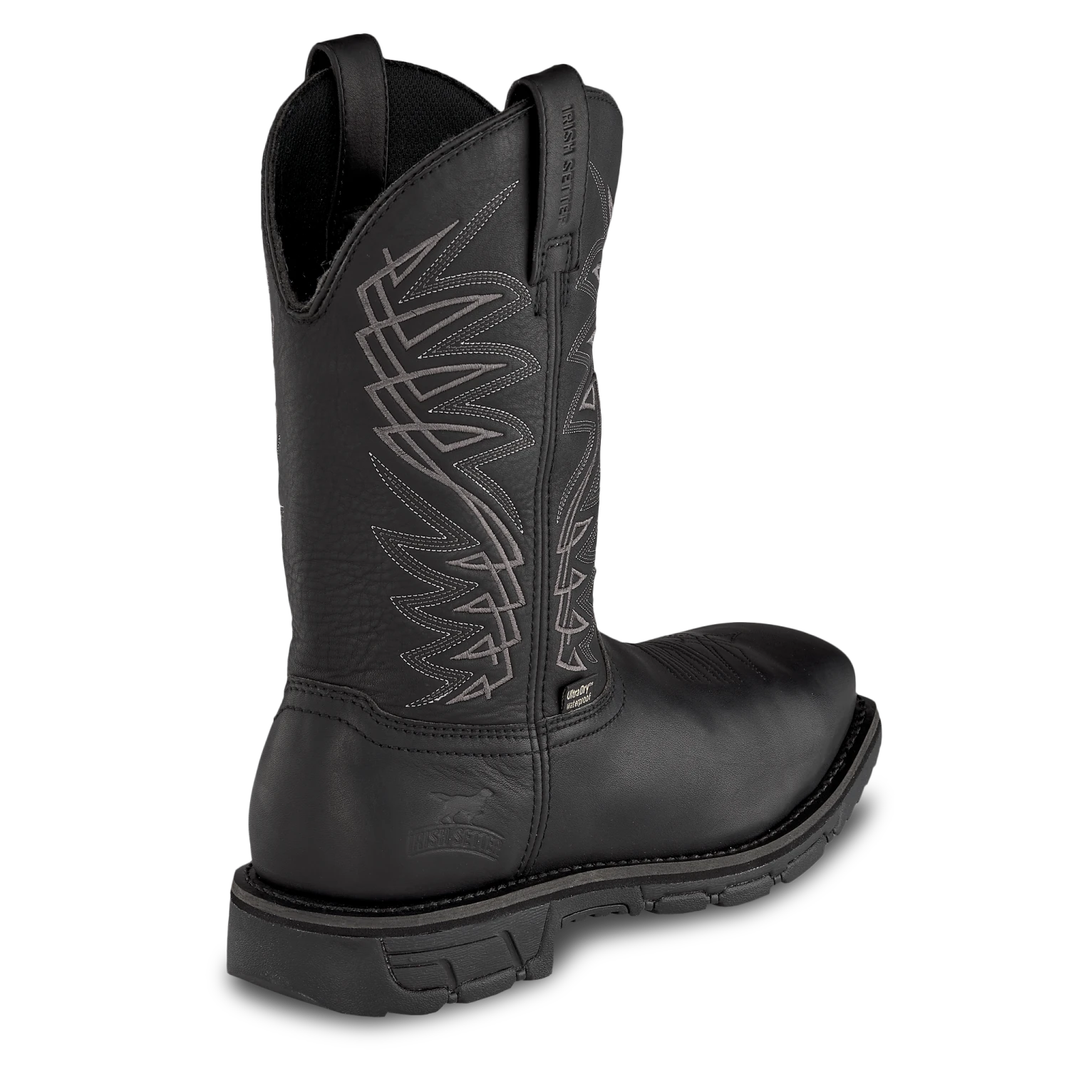 Irish Setter By Red Wing Marshall Black H20 Steel Toe Work Boots 83956 - Image 4